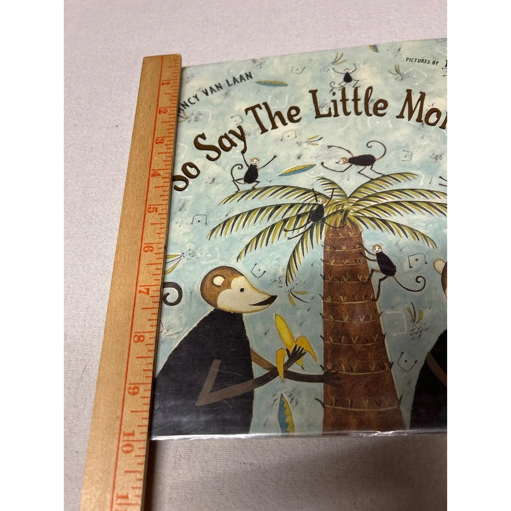 So Say The Little Monkeys Board Book Nancy Van Laan Yumi Heo Childrens Story '98